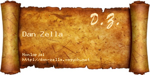 Dan Zella névjegykártya